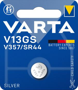 Varta Uhrenbatterie V13GS/V357 SR44 / SR1154 1er Blister