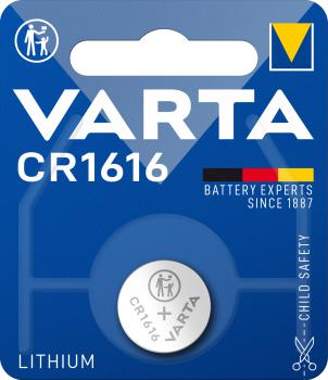 VARTA CR1616 3V 55mAh Lithium Knopfzelle 1er Blister