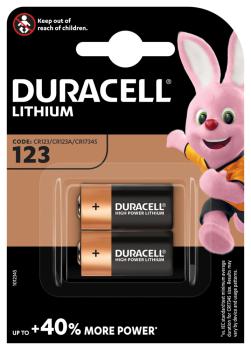 DURACELL®  Ultra CR123A (CR17345) Batterie im 2er Blister