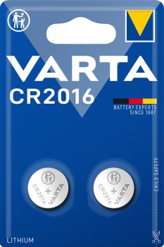 VARTA CR2016 3V 87mAh Lithium Knopfzelle 2er Blister