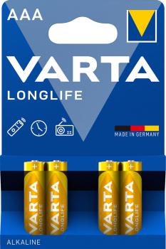 4er Blister  Varta Longlife 4103 Micro AAA Batterie