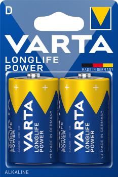 2er Blister  Varta Longlife Power 4920 Mono D Batterie