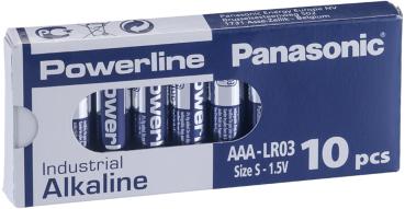 10er Pack  Panasonic Powerline LR03AD/10BB Micro AAA Batterie