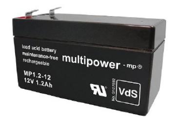 multipower AGM Bleiakkumulator MP1,2-12 12V 1,2Ah mit VdS