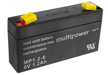 multipower AGM Bleiakkumulator MP1,2-6  6V 1,2Ah