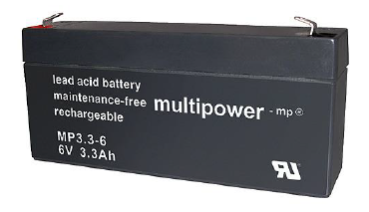multipower AGM Bleiakkumulator MP3,3-6  6V 3,3Ah