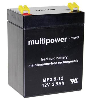 multipower AGM Bleiakkumulator MP2.9-12  12V 2.9Ah