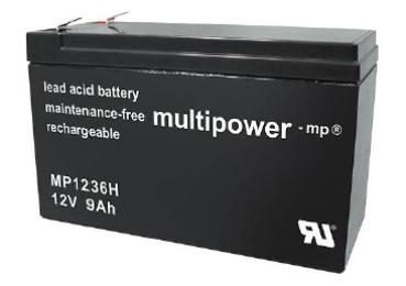 multipower AGM Bleiakkumulator MP1236H  12V 9Ah