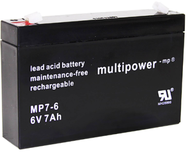 multipower-MP® AGM Bleiakkumulator MP7-6  6V 7Ah 