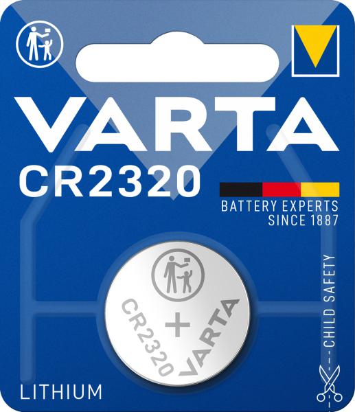 VARTA CR2320 3V 135mAh Lithium Knopfzelle 1er Blister